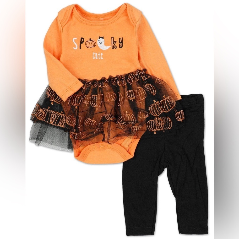 🎃Baby Girls 2 Pc‎ Halloween Tutu Set​​